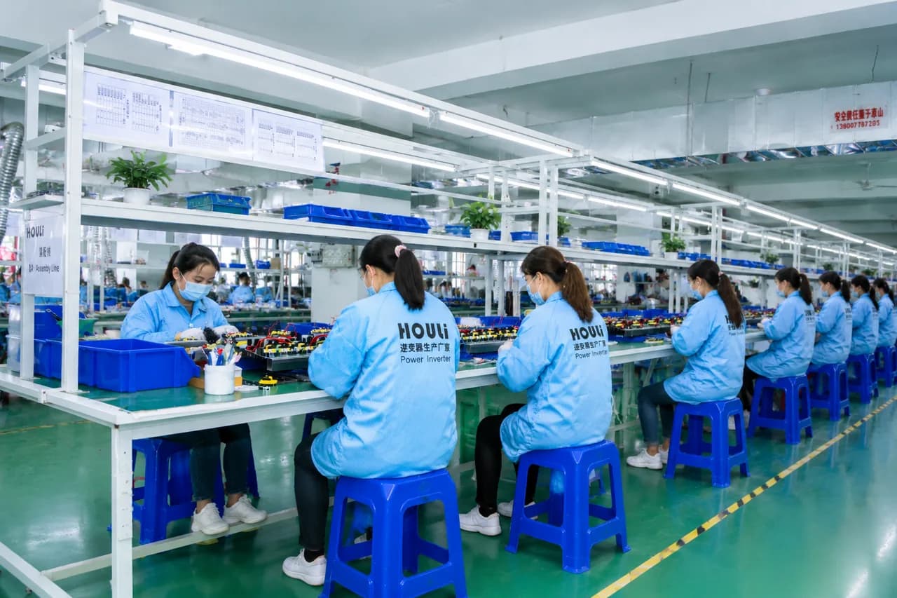 HOULI pure sine wave inverter manufacturing line