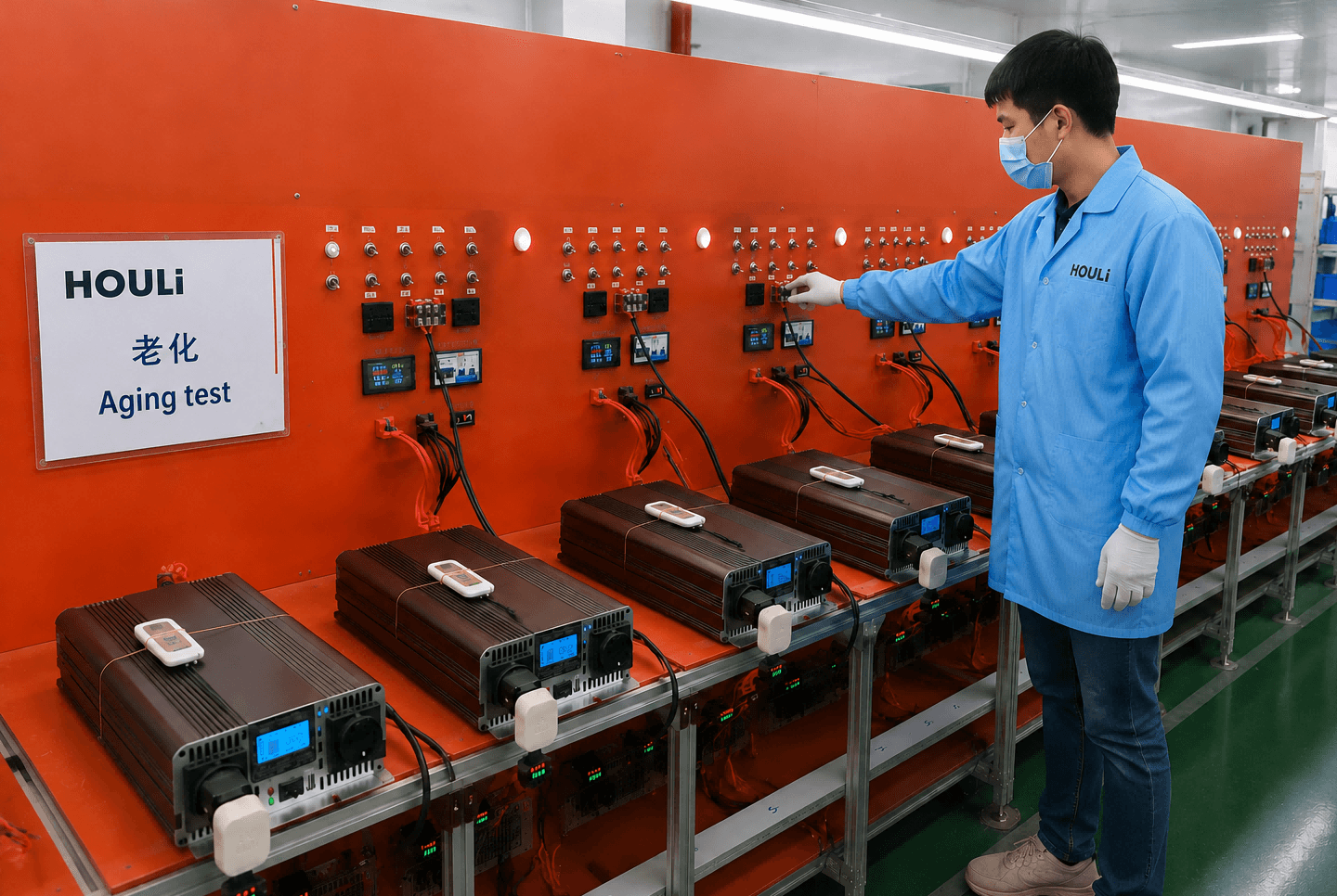 HOULI inverter aging test area