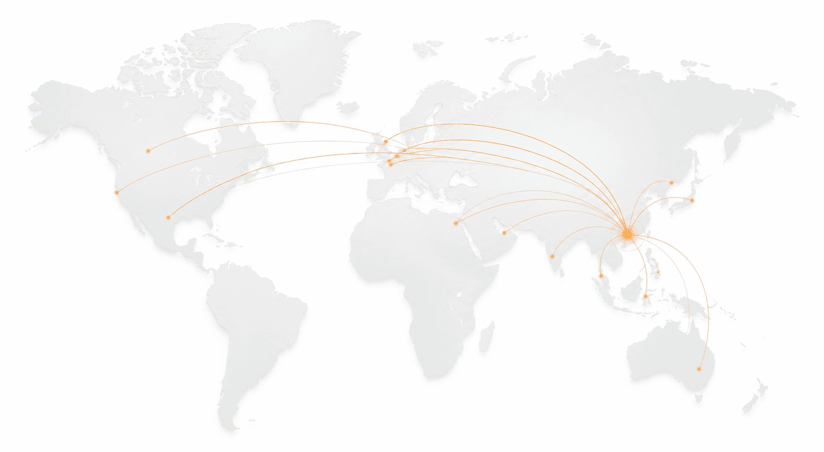 Illustration of global B2B supply routes
